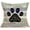 Big Dog Paw, variant on Vintage Wood Throw Pillow Covers Happy Camper Cotton Linen Decorative Pillows Cover Square Adventure Awaits Quote Pillowcase Home Decor 18X18 Inch (World Adventure)