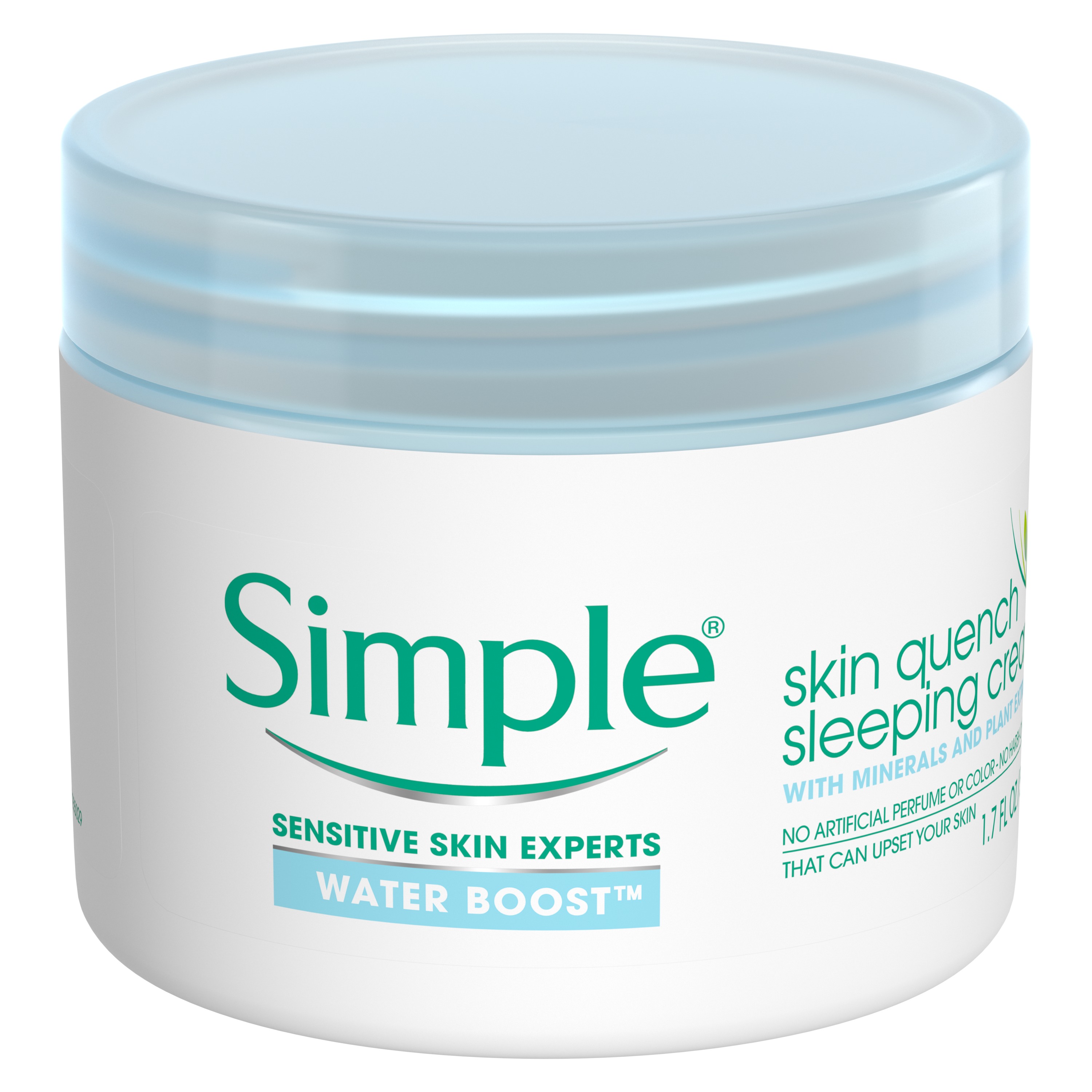 Simple Water Boost Skin Quench Sleeping Cream 1.7 oz - image 2 of 13