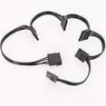 thumbnail image 5 of 4PCS Molex 4Pin IDE to 5 15Pin Hard Drive Power Supply Splitter Cable for DIY PC Sever 18AWG 4-Pin to 15-Pin Power, 5 of 6
