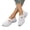 White, variant on Willtoo Women's Slip On Sneakers Casual Wide Toe Workout Tennis Walking Shoes with Arch Support Comfortable Orthopedic Footwear