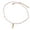 Pink, variant on Sea Themed Braided Multicolor Cord Necklace with Fish Charm Stainless Steel Adjustable Jewelry Present for Women Men