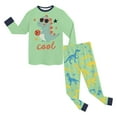 thumbnail image 5 of Gubotare Baby Boy Pajamas Toddler Boys Long Sleeve Pajamas Sets Pjs Sleepwear Infant Kids 2T 3T (Light Green,2-3 Years), 5 of 5