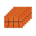 thumbnail image 4 of MKHERT Sports Decor Funny Basketball Ball Leather with Lines Placemats Table Mats for Dining Room Kitchen Table Decoration 12x18 inch,Set of 6, 4 of 4
