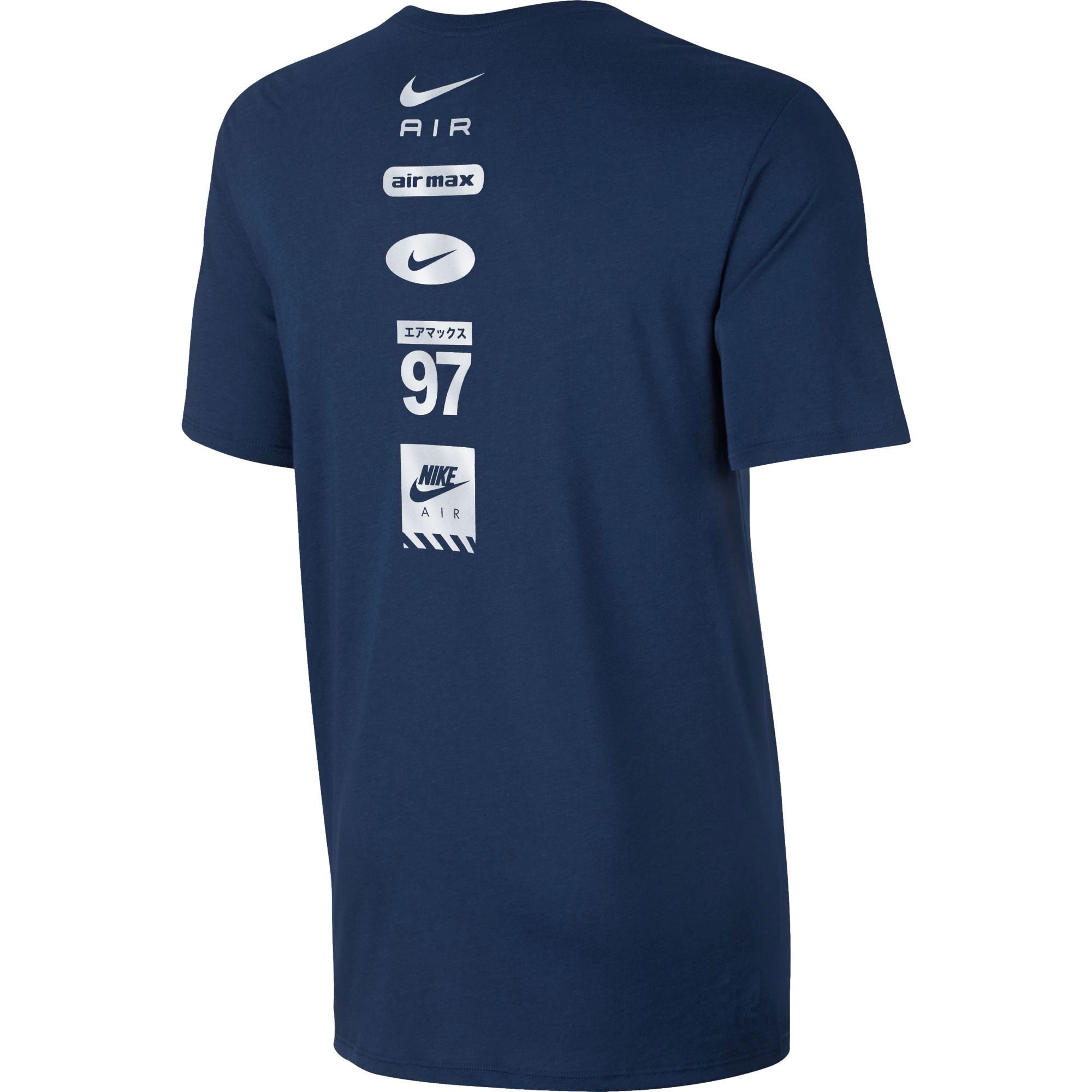 Nike Hybrid Air Logo Printed Men's T-Shirt Blue/Silver 834692-429 