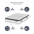 thumbnail image 6 of Blinddarm Twin Mattress, 10 inch Hybrid Memory Foam Mattress in a Box, Individual Pocket Spring, Medium Firm, CertiPUR-US, 6 of 9