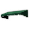 Awntech 6.38 Ft San Francisco Closed-Sided Fixed Awning Canopy (76.5in x 24in x 42in), Forest