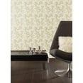 thumbnail image 2 of Floral Tan, Grey Distressed Flowers Wallpaper Roll, 2 of 2