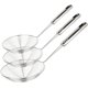 thumbnail image 1 of Juego de 3 coladores de araña, cucharón colador asiático, cuchara espumadora de alambre de acero inoxidable con mango para freír alimentos en la cocina, 30,5 cm, 32 cm, 35 cm, 1 of 5
