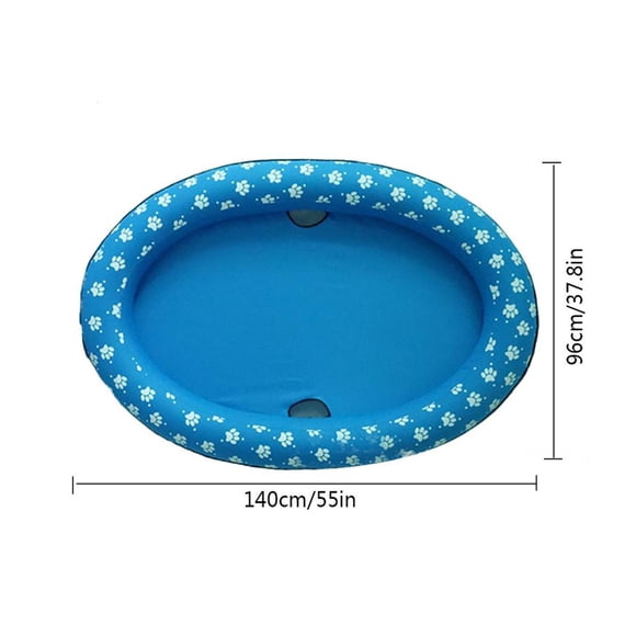 Dog Swimming Pool Floating Boat Pet Toy Inflatable Pet Floating Raft for Outdoor Water Games