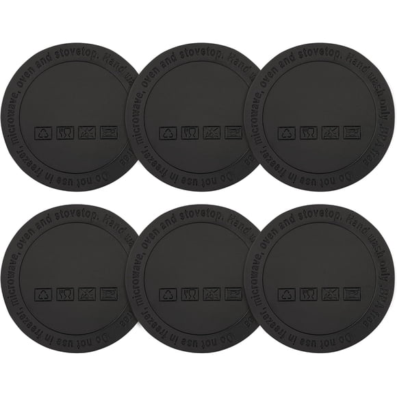 Prurex Silicone Bottom for 20 oz Slimline Insulated Mug, Non-Slip Rubber Bottom Protector for PYD Life, ZONEGRACE, YOUKOLA, Hiipoo, BJPKPK and More (6 Pack 2.2" 56mm)