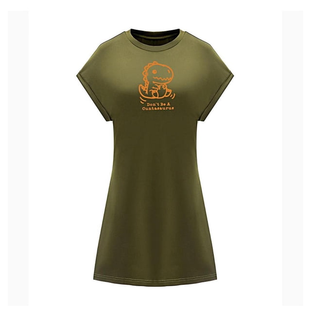Vestido Corto de Verano para Mujer, Cómodo Minivestido de Manga Corta para El Trabajo, Fiesta, Vacaciones S
