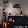 thumbnail image 3 of Craftnamesign Happy Halloween Metal Wall Art with LED Light, Happy Halloween Sign Home Decor, 3 of 5