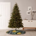 thumbnail image 6 of Fuzoiu Citrus Fruits Elegant Lemons Print Christmas Tree Skirt,Xmas Christmas Decorations,Xmas Tree Mat for Farmhouse Holiday New Years Home Party Decor Tree Rugs-30", 6 of 6