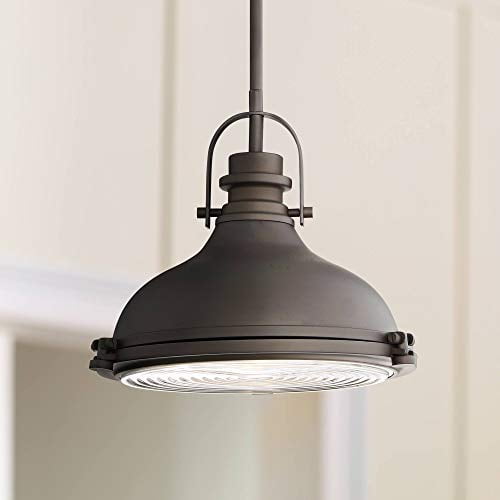 Possini Euro Design Verndale Bronze Dome Mini Pendant Light 11 1/2" Wide Farmhouse Industrial Rustic Urban Barn Fixture Dining Room House Entryway Bedroom Kitchen Island Hallway High Ceilings