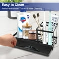 thumbnail image 5 of Toothbrush Holders for Bathroom, 4 Slots Carbon Steel Tooth Brushing Holder Electric Toothbrush Toothpaste Holder with Drainage, Bathroom Accessories Storage Tooth Brush Countertop Organization,Black, 5 of 7
