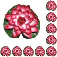 thumbnail image 1 of Cateissary Vino de ornamento de flor falsa al aire libre de simulación vívida de loto artificial de EVA Vino rojo 10piezas, 1 of 3