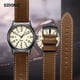 thumbnail image 4 of Correa de reloj para reloj Timex de piel de vaca para hombre, serie T49905, T49963 y T49953, correa de reloj para hombre de piel de vaca, no lisa, color marrón, 20 mm, 4 of 5