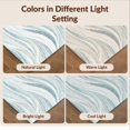 thumbnail image 7 of Design&I 8'x10' Washable Area Rug Sleek Flatweave Pet Friendly Ocean Themed Beachy Flowing Ripple Seaside Inspired Theme Nautical for King Size Bedroom, Under Bed, 7 of 7