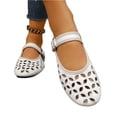 thumbnail image 5 of Willtoo Mary Jane Shoes Women, Hollow Flats for Women, Ballet Flats Shoes Round Toe Mary Jane Flats, Ankle Strap Spring Summer Shoes Dressy Comfortable, 5 of 7