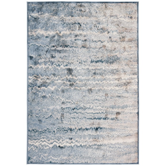 SAFAVIEH Paradise Micah Abstract Area Rug, Grey/Blue, 5'3" x 7'6"