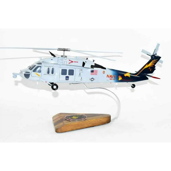 MH-60S (Knighthawk), HSC-12 Golden Falcons, 16" Mahogany Scale Model