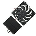 thumbnail image 4 of Kit de ventilador con panel solar de 3 W, extractor de aire para baño y casa de mascotas., 4 of 12