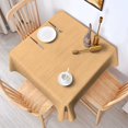 thumbnail image 2 of Square Tablecloth, Waterproof Polyester Table Cover, Wrinkle Resistant & Washable Fabric for Dining, Kitchen, Picnic, 42x42in(107x107cm), Wood Print, 2 of 6