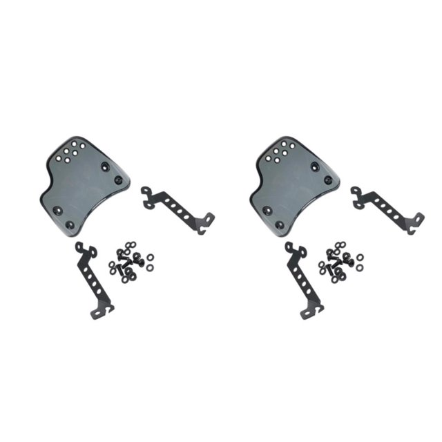 Kenally Protección de pantalla de parabrisas de motocicleta para gris claro y duradero Gris 2piezas