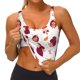 thumbnail image 3 of Fotbe Cartoon Hedgehogs Sujetador Deportivo Largo sin Aros para Mujer con Almohadillas y Soporte Medio, Transpirable y Absorbente, Camiseta Tipo Chaleco o Tank Top-Small, 3 of 8