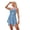 Deep Periwinkle Abstract Animal, variant on Women's Plus Size Handkerchief-Hem Twist-Front Tummy Control Two-Piece Swim Dress