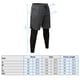 thumbnail image 2 of Pantalones deportivos para hombre Pantalones deportivos para mujer con bolsillos Leggings con forro 2 en 1 Pantalones cortos deportivos Ropa deportiva de entrenamiento Maboto Pantalones deportivos para hombre, 2 of 7