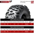 thumbnail image 3 of Wanda ATV Tires 23x8-11 & 25x12-9 P3501 Deep Tread Mud, Set 4, 3 of 10