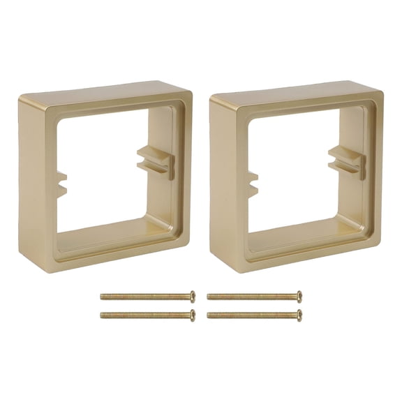 2Pcs 30Mm Single Socket Spacer Square Spacer Socket Surround Cover 1 Gang Socket Surround For Light Switches Covers Abs Parts