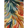 thumbnail image 3 of Avyay Botanical Design Hand-Tufted Irregular Shape Area Rug, Thick Soft Carpet, 3 of 6