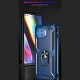thumbnail image 6 of Compatible with Moto One 5G Case, Motorola One 5G UW Case, with Tempered Glass Screen Protectors, Military-Grade Metal Ring Kickstand 18ft Drop Tested Shockproof Cover Case, Blue, 6 of 14