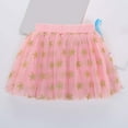 thumbnail image 5 of FINALGANG Girls Carnival Skirt Kids Star Glitter Pattern Tutu Skirt Gold Multi Layer Tulle Elastic Waist Skirt For Party Holiday Special Occasions Daily Wear Soft Bottoms, 5 of 8