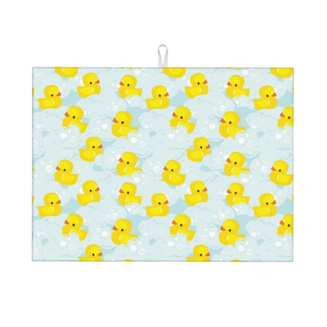 Fotbe cute rubber duck Alfombrilla de Secado para Cocina con Estampado, 18x24 Pulgadas