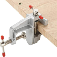 thumbnail image 3 of 2X Mini Table/Bench Vise, Aluminum Alloy Mini Vise Hobby Table Craft Jewelry Clamp Repair Tool with Adjustable Jaws, 3 of 5