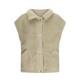 thumbnail image 3 of Womens Fleece Vest Casual Sleeveless Button Down Jacket Outerwear with Pockets, 3 of 5