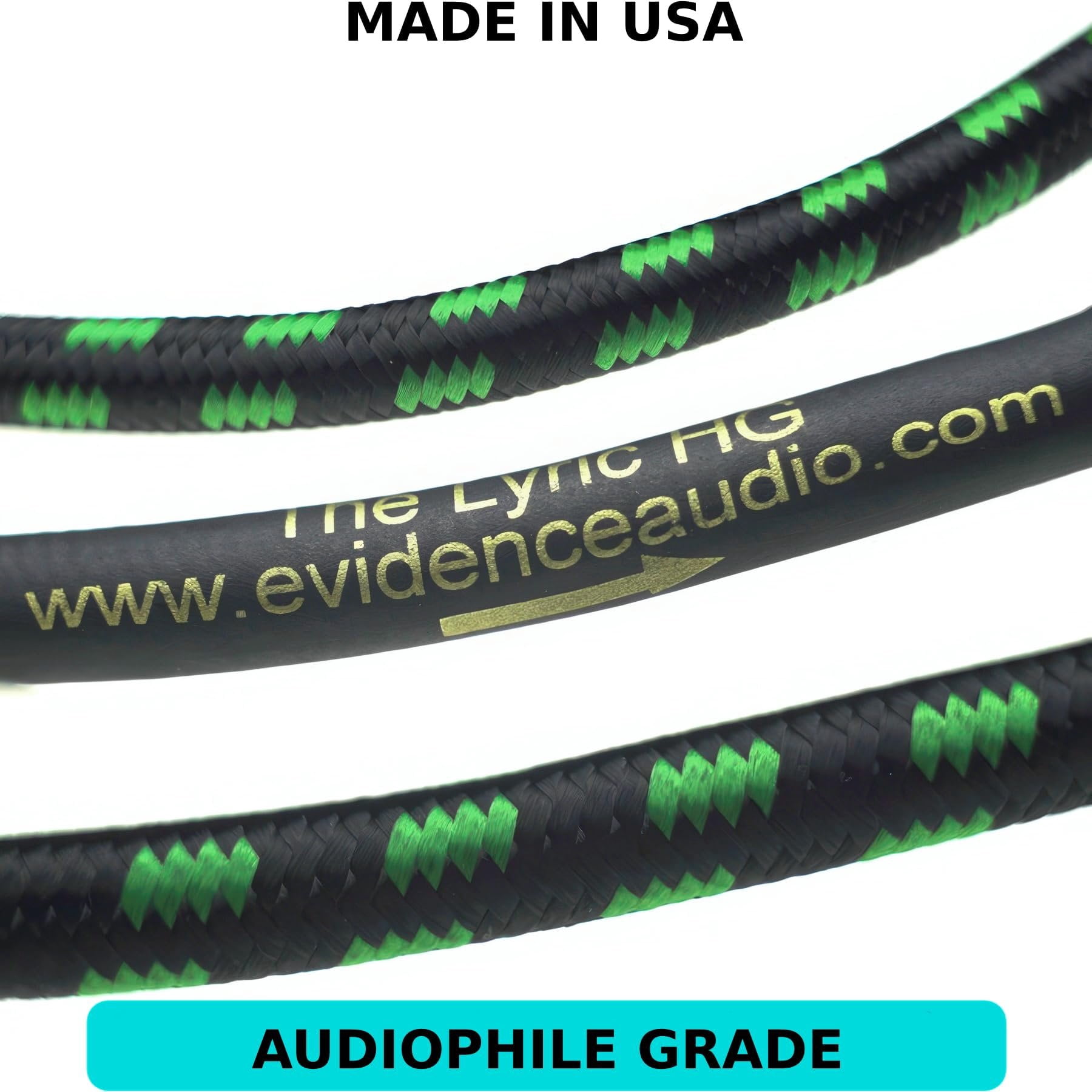 Evidence Audio The Lyric HG Instrument Cable Straight to Straight Plugs 10 feet 3 m