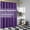 Purple, variant on Yiannan Waterproof Fabric Shower Curtain Liner with 3 Magnets,Machine Washable,Mold Resitant,72x72inch,Purple