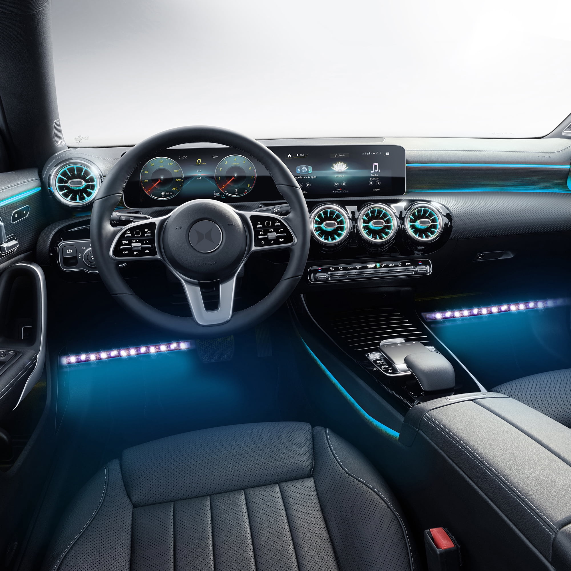 Xtreme Bluetooth LED Car Accent Light, 4 Light Strips, Sound