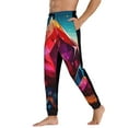 thumbnail image 3 of Xecao Colorful Stone World Print Active Tech Joggers for Men, Mens Sweatpants Lounge Pants with Pockets-Small, 3 of 5