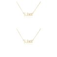 thumbnail image 3 of Collar de amistad Minnieouse con colgante de constelaciones del zodiaco, 3 of 6
