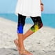 thumbnail image 1 of WILLBEST Leggings de Yoga de Verano para Mujer, Informales, Deportivos, Ajustados, Recortados, para Entrenamiento, Cómodos, Elásticos, de Cintura Alta, 3618 XXXGrande, 1 of 5