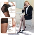 thumbnail image 2 of 3 Pairs Women's Sheer Tights - 20D Control Top Pantyhose with Reinforced Toes, 2 of 5
