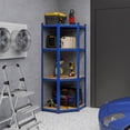 thumbnail image 2 of Gymax Étagère de Rangement Ajustable à 4 Niveaux pour Garage Unité d'Angle pour Entrepôt Bleu, 2 of 10