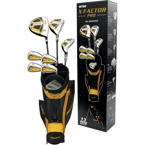 contact Korting wervelkolom Nitro X Factor 13 Piece Golf Set All Graphite Men's, Right Handed -  Walmart.com