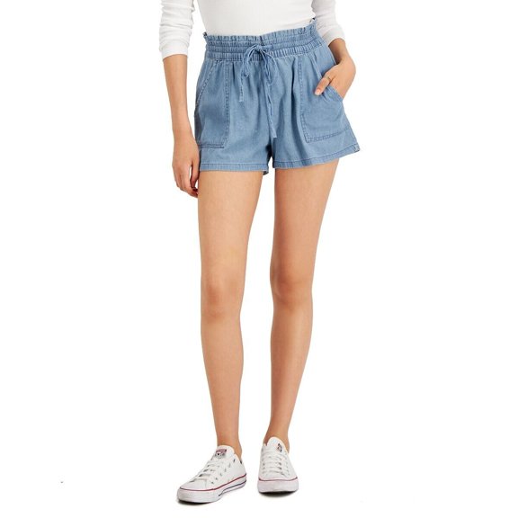 Dollhouse Womens Junior Chambray Pull-On Shorts