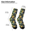 thumbnail image 2 of Rocae Citrus Fruits Elegant Lemons for Girls Boys Crew Socks,Children's Socks, Kids Socks, Toddler Socks: Daily Wear with Kids School Uniform, 2 of 5